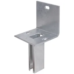 Alberts ALBERTS Pfostenträger für Zaunpf.Doppelstab-Gittermatten/L-Steine, fvz, z.Aufschr., 120x120 – Produktbild 1 von 1