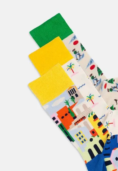 DillySocks DillySocks Socken „Vacation Mode On“, Gelb blau weiss beige, – Produktbild 4 von 4