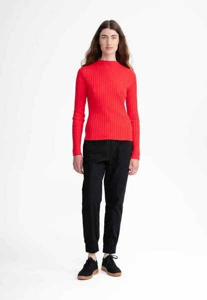 MELA MELA Strickpullover Style NAMARI aus 100% Bio-Baumwolle, Poppy, – Produktbild 4 von 4