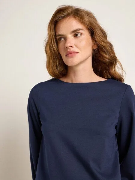 LANIUS LANIUS Kleid aus Bio-Biobaumwolle und reiner Schurwolle, Midnight, – Produktbild 3 von 4