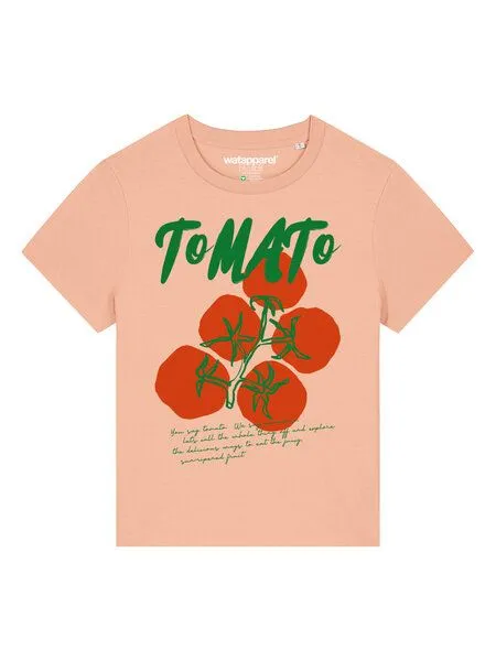 watapparel watapparel T-Shirt Frauen Tomato, Fraiche peche, – Produktbild 2 von 4