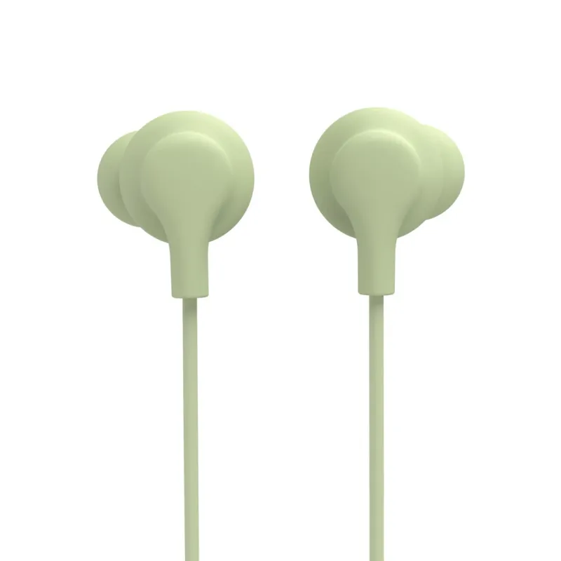 Hama Hama Kopfhörer "Curly", In-Ear, Mikrofon, Kabelknickschutz, USB-C, Grün, – Produktbild 1 von 5