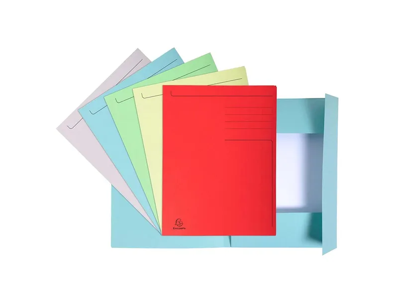 Exacompta 50 Exacompta Aktenmappen "Forever", 3 Klappen, 280 g/m², DIN A4, sortiert – Produktbild 1 von 1