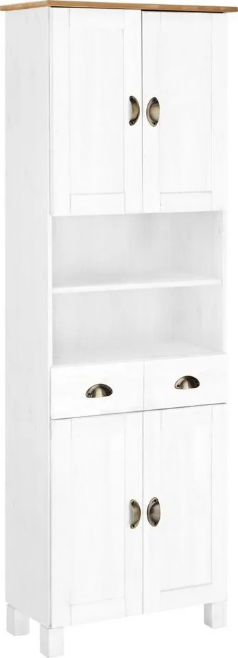 Home affaire Hochschrank Oslo, Weiß, – Produktbild 2 von 5