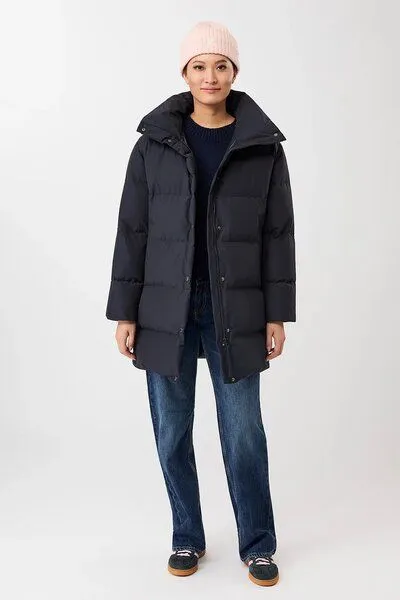 LangerChen LangerChen - Daunenjacke mit Stehkragen, Blau (navy), – Produktbild 1 von 3