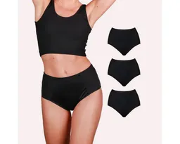 Taynie Taynie Periodenslip Highwaist ultra - Periodenunterwäsche sehr starke Blutung - Damen (Spar-Set, 3-St., 3er-Pack) Auslaufsichere Periodenunterwäsche / Periodenslip aus Bio Baumwolle – Produktbild 1 von 1