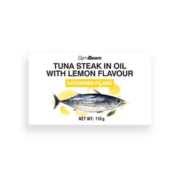 GymBeam Food GymBeam Thunfischsteak in Öl mit Zitronengeschmack 110 g – Produktbild 1 von 1