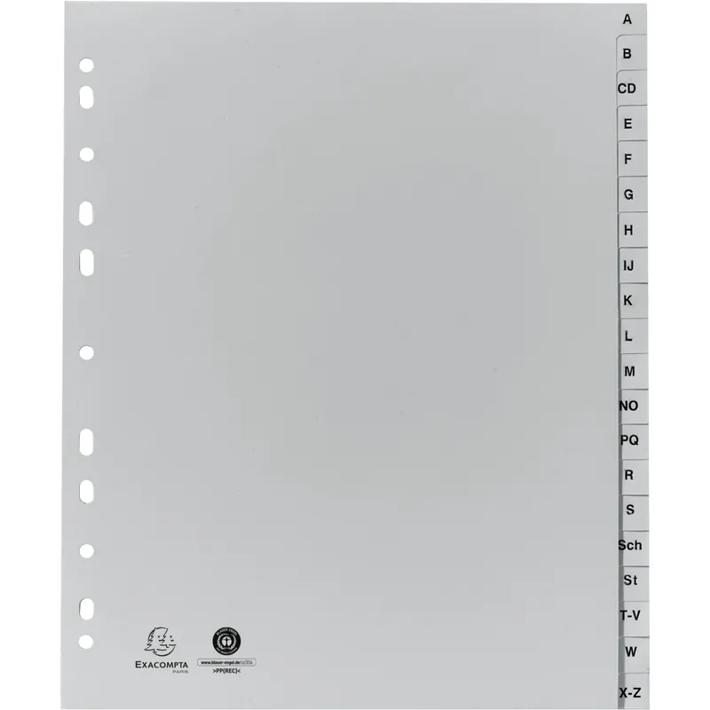 Exacompta Exacompta A-Z Register Forever® DIN A4, Überbreite volle Höhe – Produktbild 1 von 2