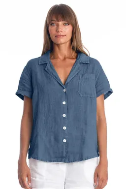 RAVENS VIEW IBIZA RAVENS VIEW IBIZA Damen vegan Hemd Elly Jeans Blau – Produktbild 1 von 1