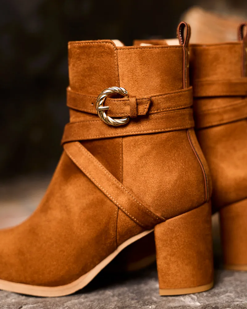 Minuit Sur Terre Damen vegan Boots Relief Haselnuss, Braun, – Produktbild 1 von 2