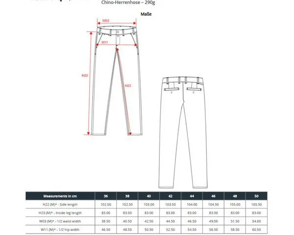 YTWOO YTWOO Herren Chinohose - Made in Italy, Navyblau, – Produktbild 3 von 3