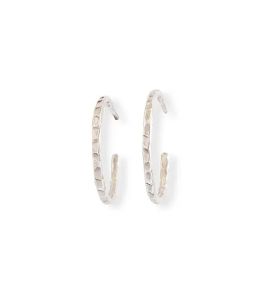 ting goods ting goods Zarte Creolen gehämmert, 20 mm – Produktbild 2 von 5