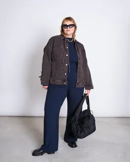 JAN N JUNE JAN 'N JUNE Damen vegan Jacke Relaxed Denim Fina Mud – Produktbild 1 von 1