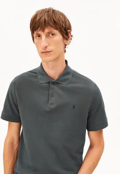 ARMEDANGELS ARMEDANGELS MAARIO Herren Polo aus Bio-Baumwolle, Space steel, – Produktbild 3 von 4