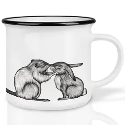 LIGARTI LIGARTI Keramiktasse – Kaninchen & Biber – Produktbild 1 von 1