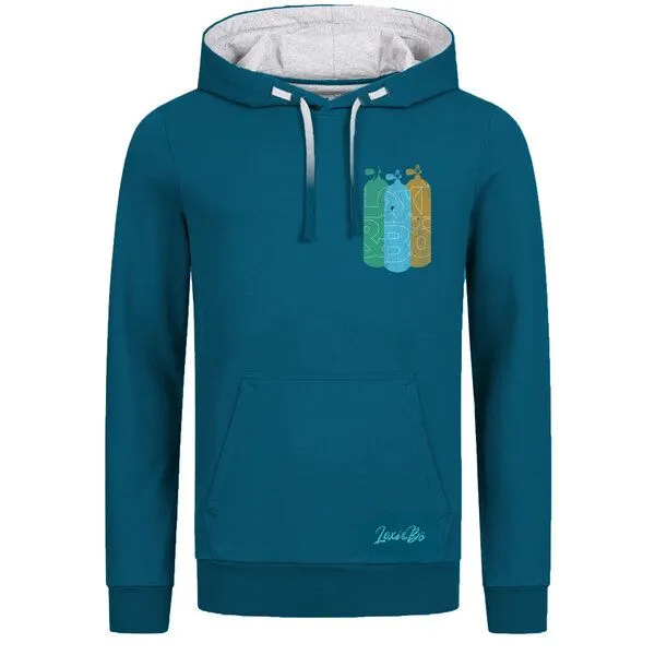 Lexi&Bö Lexi&Bö Three Tanks Hoodie Herren, Blau, – Produktbild 1 von 2