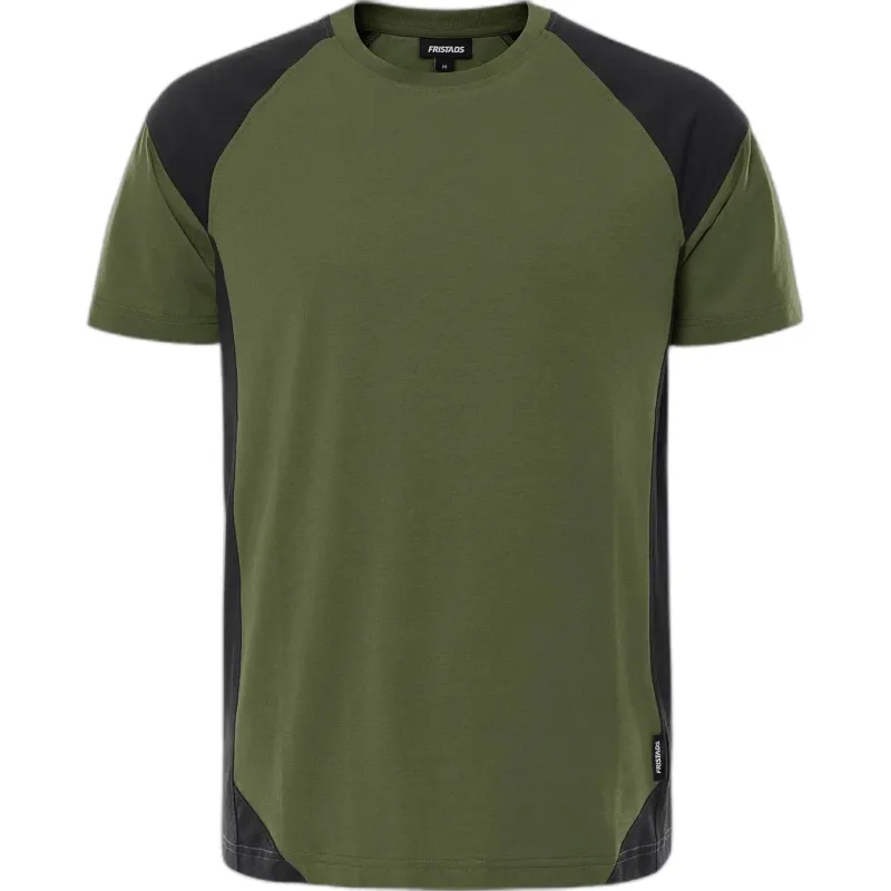 Fristads T-Shirt Fristads Heavy 7046 GTM, Vert, – Produktbild 1 von 2
