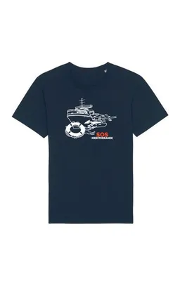 SOS MEDITERRANEE SOS MEDITERRANEE Unisex T-Shirt OCEAN VIKING dunkelblau – Produktbild 1 von 1