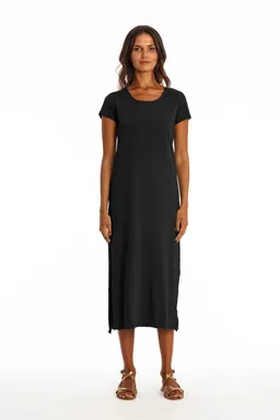 RAVENS VIEW IBIZA RAVENS VIEW IBIZA Damen vegan Kleid Lara Schwarz – Produktbild 1 von 1