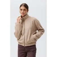 People Wear Organic People Wear Organic Fleece Jacke, beige mélange, Dunkelsand mélange, – Produktbild 1 von 1
