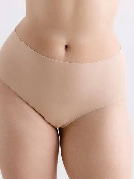 erlich textil erlich textil Casual Cotton High Waist Brazil String aus Bio-Baumwolle, Ton, – Produktbild 4 von 6