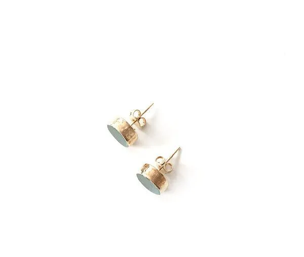 Crystal and Sage Crystal and Sage Aventurin Ohrstecker vergoldet – Produktbild 2 von 2