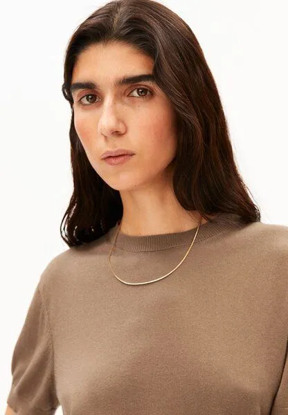 ARMEDANGELS ARMEDANGELS FINE KNIT Damen Strickshirt aus TENCEL Modal Mix, Amberwood, – Produktbild 3 von 4