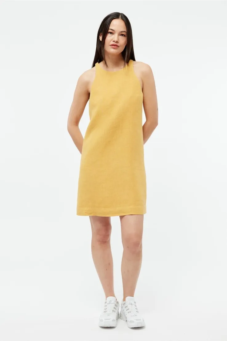 Givn Givn Damen vegan Kleid Yuna, Dunkelgelb, – Produktbild 2 von 2