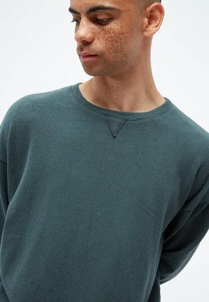 Givn Berlin Givn Berlin Sweater GBCEDRICO loose Fit aus recycelter Baumwolle, Green, – Produktbild 4 von 4