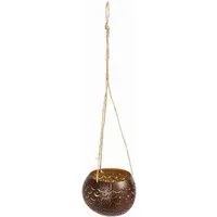 El Puente El Puente Hängedeko "Delight" | Fair Trade & Handmade aus Indonesien, Gold,braun, – Produktbild 1 von 1