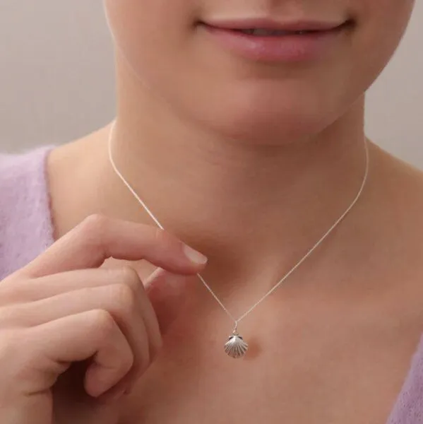 BELLYBIRD Jewellery BELLYBIRD Jewellery Kinderkette - kleine Muschel, Anhänger/ Silber/ Silber vergoldet, Silber, – Produktbild 3 von 4