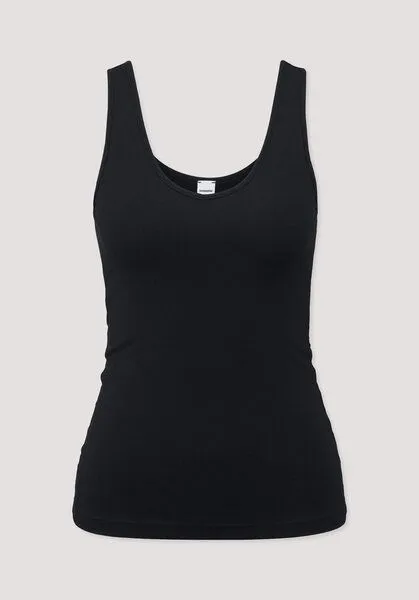 hessnatur hessnatur V-Neck Tanktop PURE SENSE aus TENCEL Modal, Schwarz, – Produktbild 3 von 3