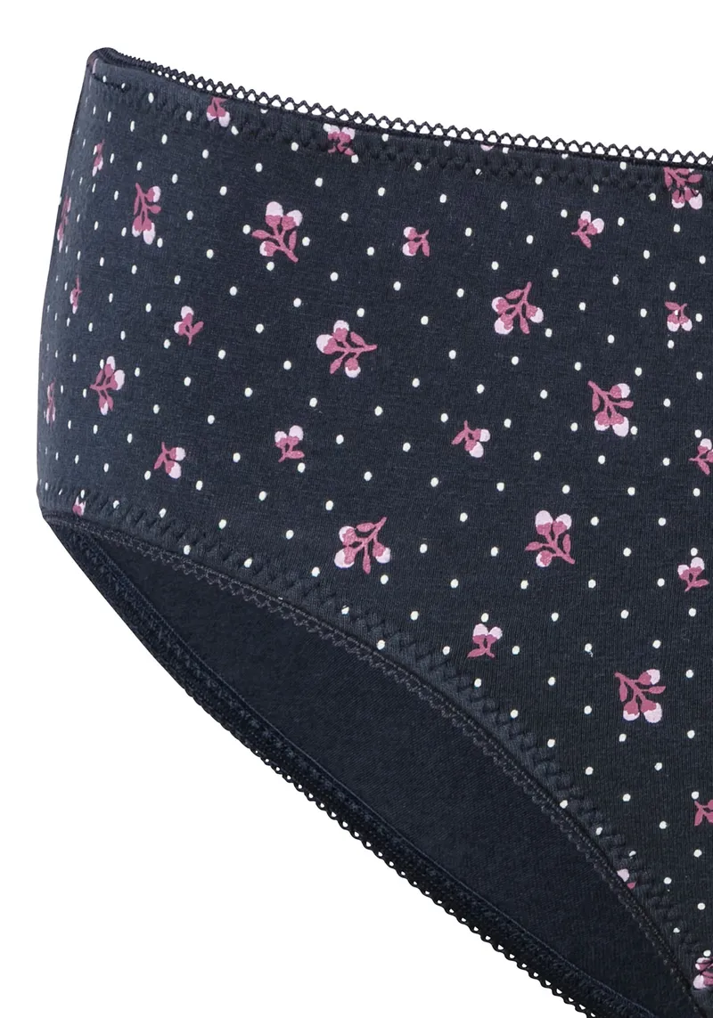 petite fleur by Lascana Jazz-Pants Slips navy, berry, Navy, berry, – Produktbild 3 von 3