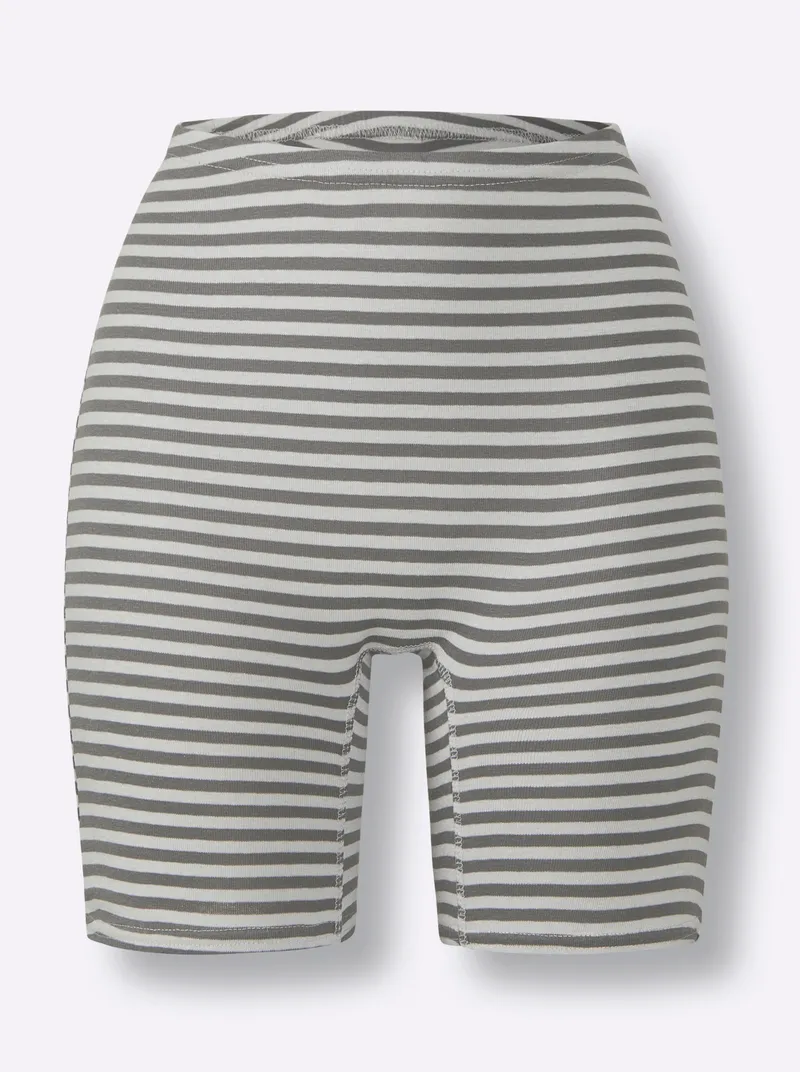 wäschepur Longpanty anthrazit-geringelt, Anthrazit-geringelt, – Produktbild 1 von 2