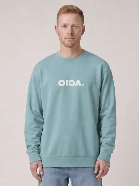 watapparel watapparel Sweatshirt Unisex Oida, Pebble blue, – Produktbild 2 von 2