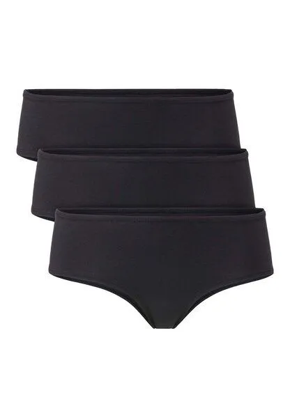hessnatur hessnatur Panty Regular Cut im 3er Pack COTTON FEEL aus Bio-Baumwolle, Schwarz, – Produktbild 3 von 4