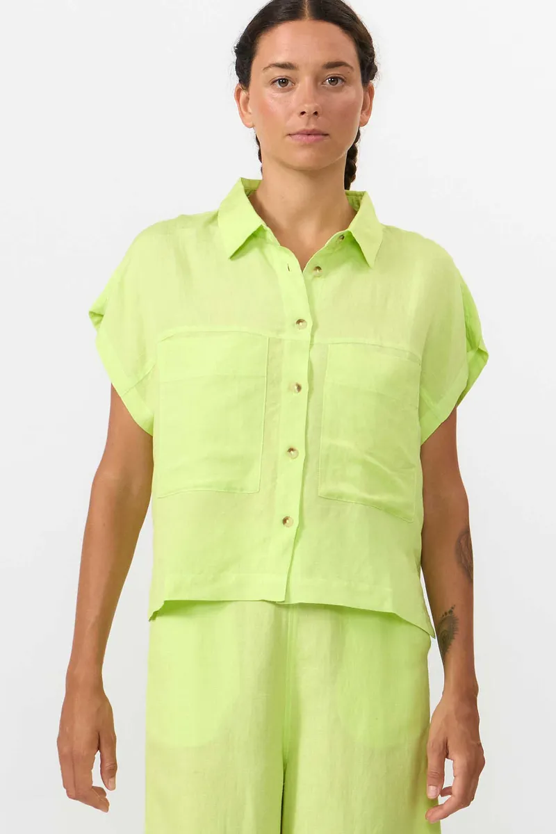 SUITE13LAB SUITE13LAB Damen vegan Shirt Amur Apfelgrün, Hellgrün, – Produktbild 1 von 2