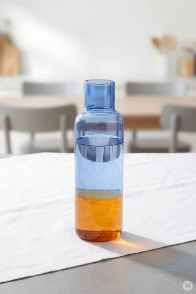 Tranquillo Tranquillo Karaffe RAIINBOW – Borosilikatglas, Blau, – Produktbild 3 von 5