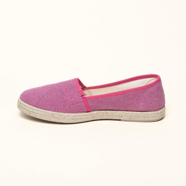 Gottstein Gottstein Camping Linen-Espadrille aus zertifizierten Leinen für Damen - Sommerschuh mit Gummisohle, Pink, – Produktbild 2 von 4