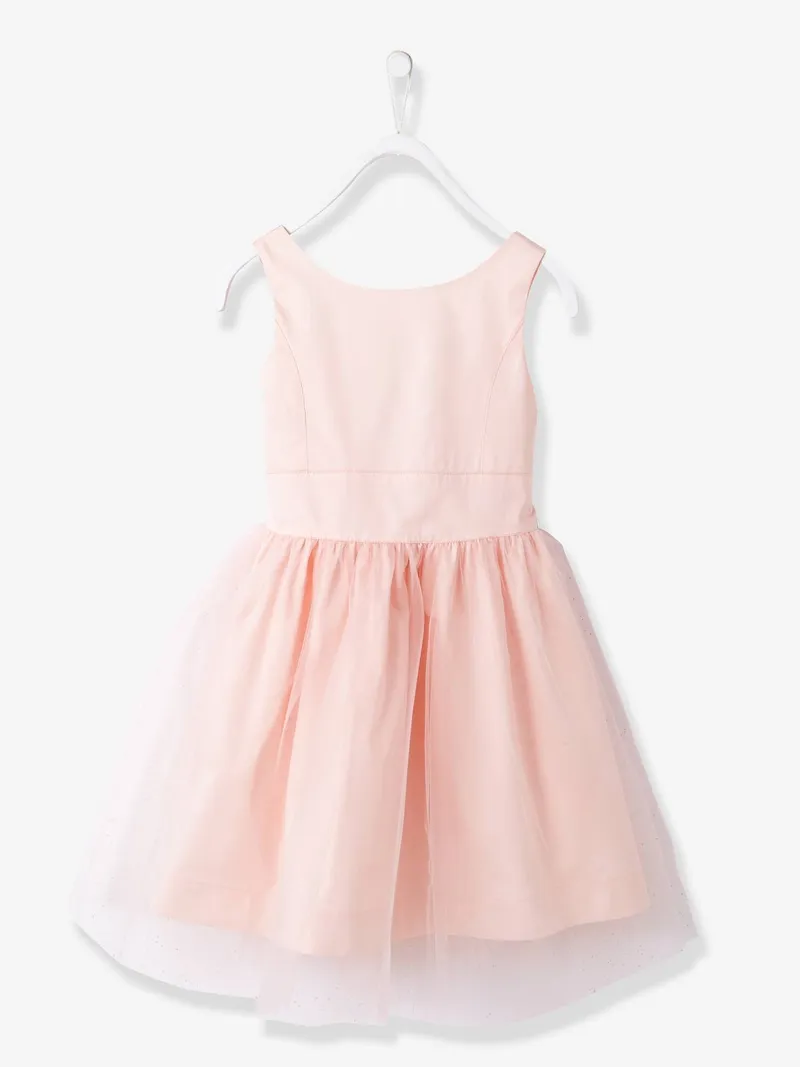 Vertbaudet Festliches Mädchenkleid, Zartrosa, – Produktbild 4 von 4