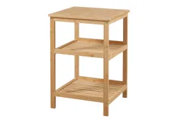 en.casa Standregal, »Ikerasak« Badregal Bambus Küchenregal 60 x 40 x 40 cm Natur – Produktbild 1 von 1