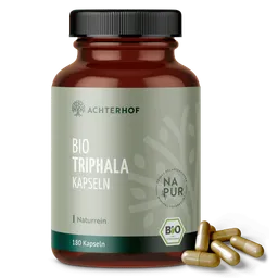vom Achterhof Bio Triphala Kapseln (160 Kapseln) – Produktbild 1 von 1