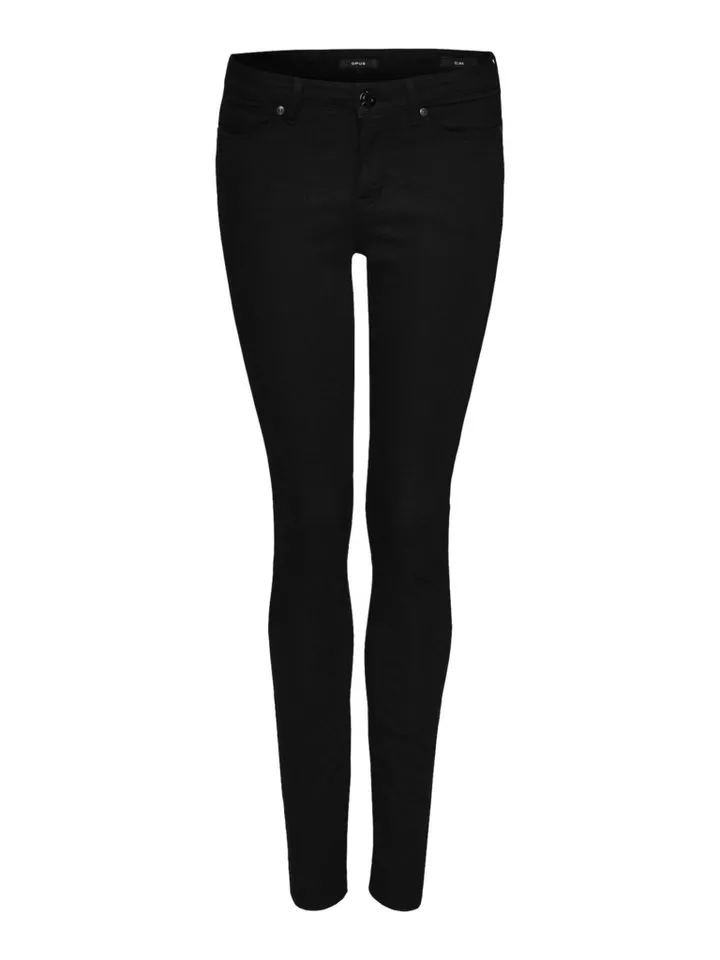 OPUS 5-Pocket-Jeans schwarz,Casual,Baumwolle,Unifarben,Skinny,Mittel, Schwarz, – Produktbild 1 von 1
