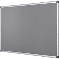 Bi Office Bi-Office Textil-Pinnwand mit Aluminiumrahmen 60 x 45 cm grau – Produktbild 1 von 1