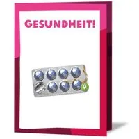 OxfamUnverpackt OxfamUnverpackt Spenden-Geschenk "Medikamente" (Grußkarte mit Magnet) – Produktbild 1 von 1