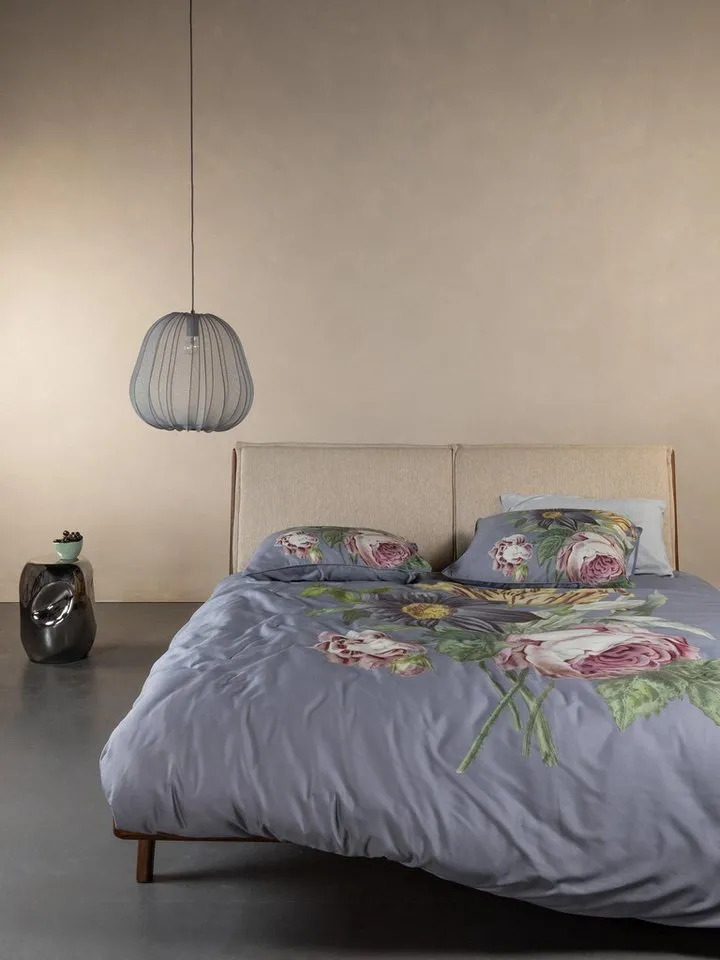 Essenza Bettwäsche Madia, Satin, 2 teilig, mit floralem Muster, Grau, – Produktbild 2 von 5