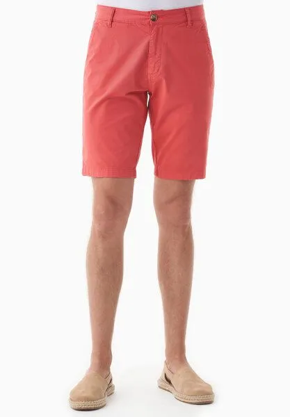 ORGANICATION ORGANICATION Slim-Fit Chino-Shorts aus Bio-Baumwolle, Radiant red, – Produktbild 2 von 4