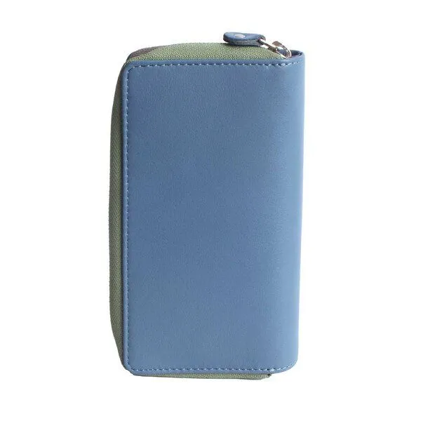 Vargu Vargu Echtleder Geldbörse SABA 1-A, Sky blue - sage green, – Produktbild 4 von 4