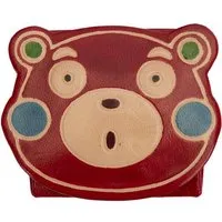 El Puente El Puente Mini-Geldbörse "Bär" | Fair Trade & Handmade aus Indien, Rot, – Produktbild 1 von 1