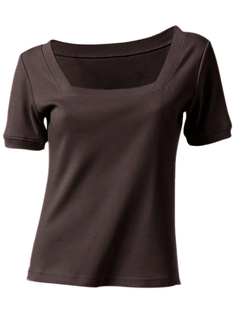 heine Shirt schokobraun, Schokobraun, – Produktbild 2 von 2